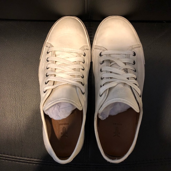 Frye Brett Low Sneakers (White Leather) - Picture 7 of 7